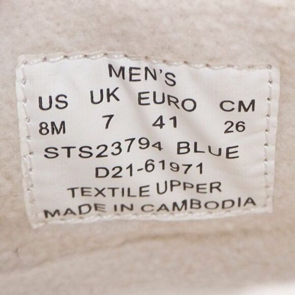 Sperry Moc-Sider Quilted Nylon Casual Shoes Blue STS23794 Men's 8M - Picture 10 of 11